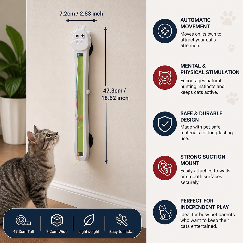 Automatic Cat Teaser Toy for Interactive & Independent Play