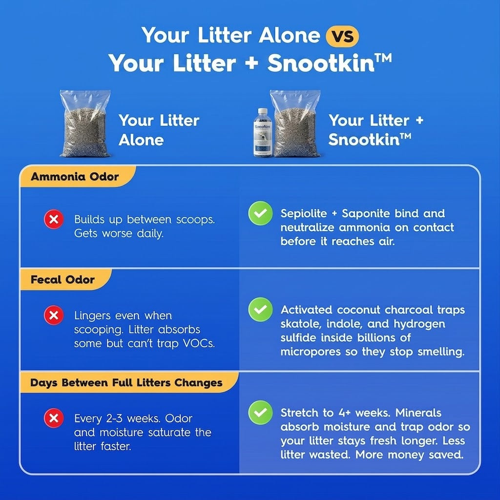 Litter Box Deodorizer — Activated Charcoal Odor Absorber