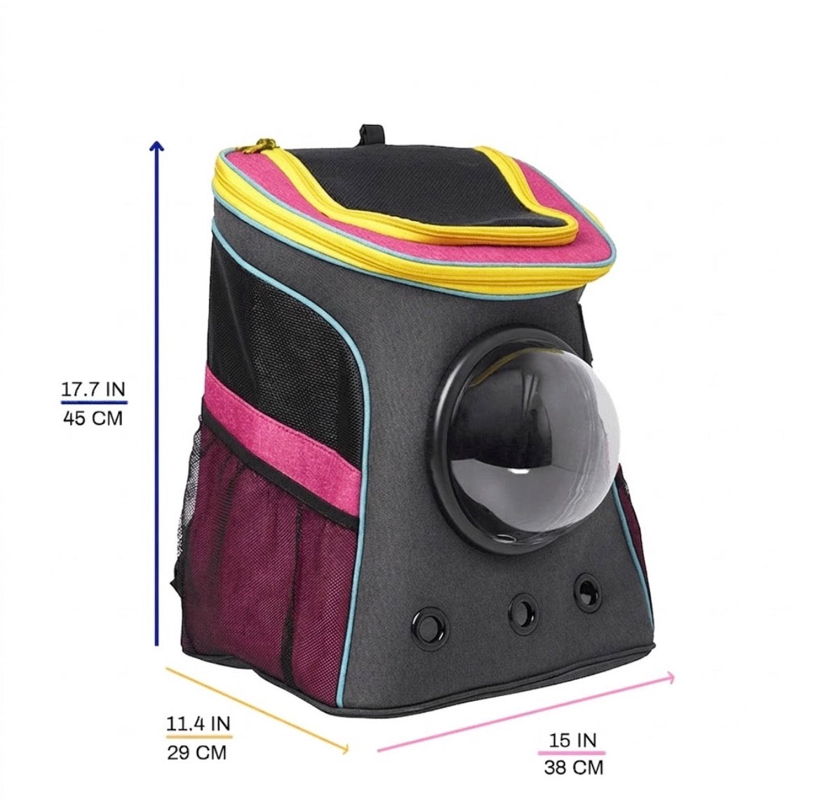 Bubble Cat Backpack — Ventilated, Holds 25 lb