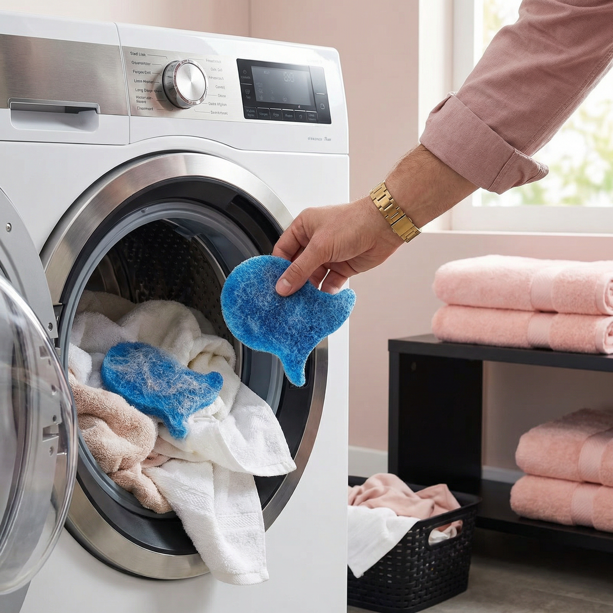 Washing Machine Pet Hair Remover – Sticky Lint Catcher for Dog & Cat