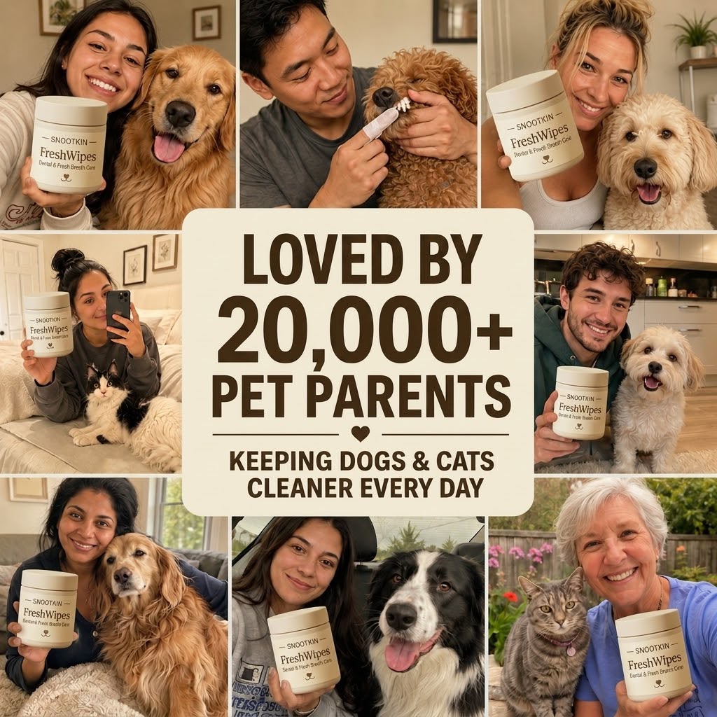 Dental Finger Wipes for Cats & Dogs — Fresh Breath