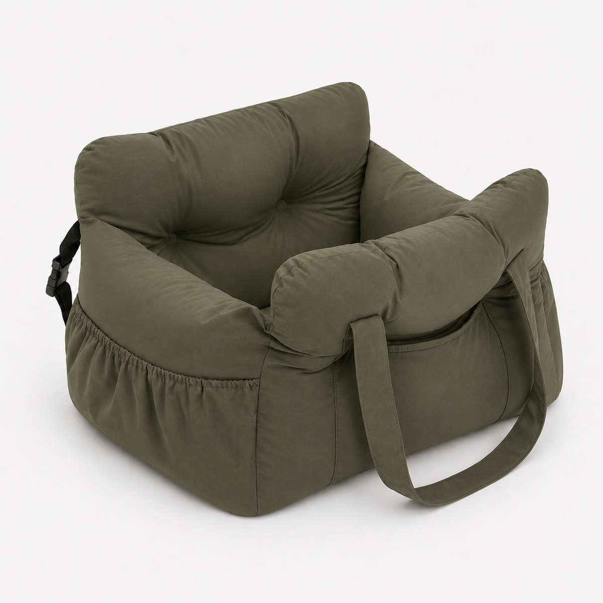 Premium 2-in-1 Dog Car Seat & Travel Bed Carrier