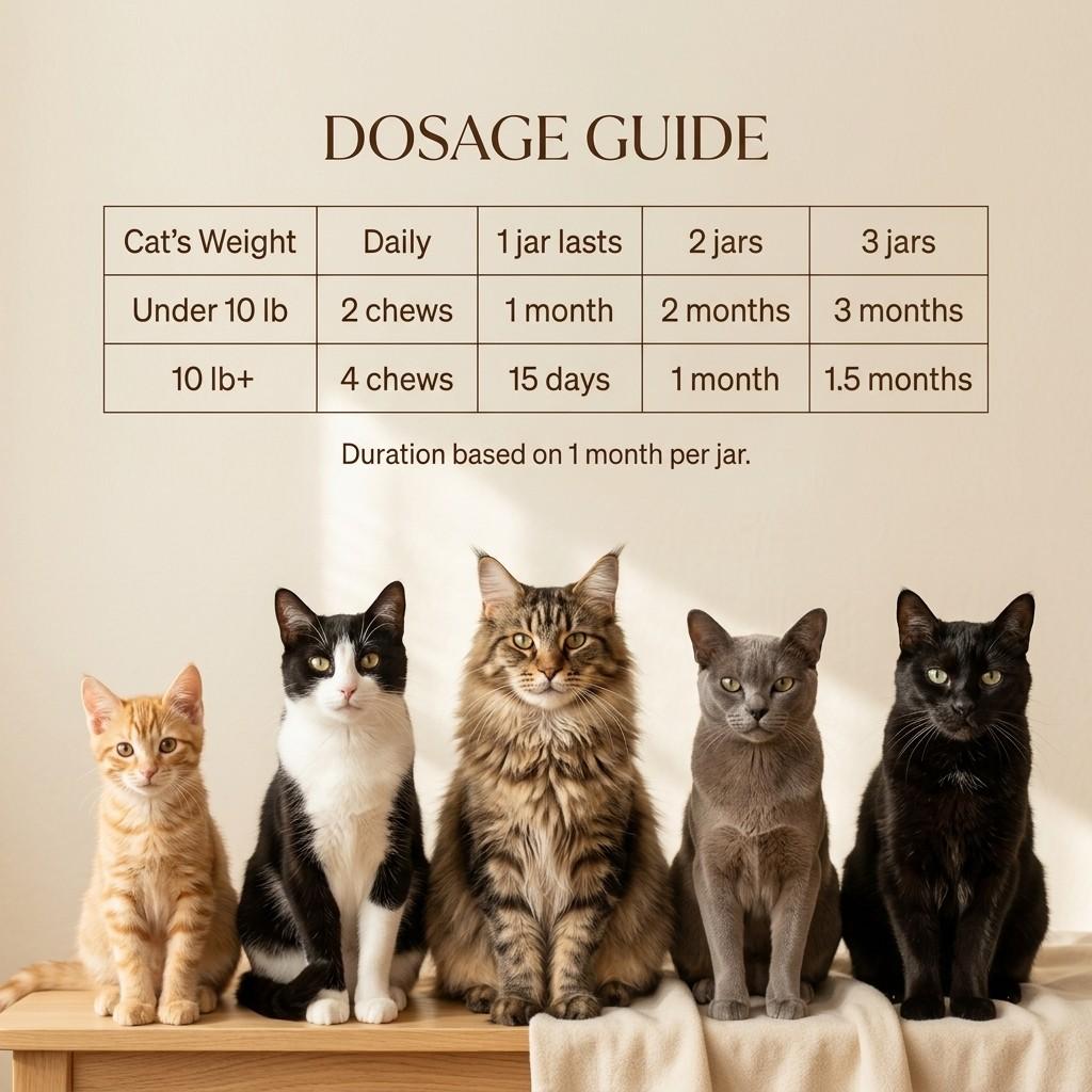 Hairball Control Chews for Cats — Skin & Coat