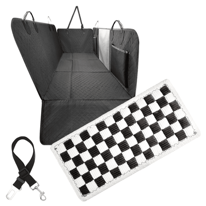 Dog Car Seat Cover — Waterproof Hammock, Hard Bottom