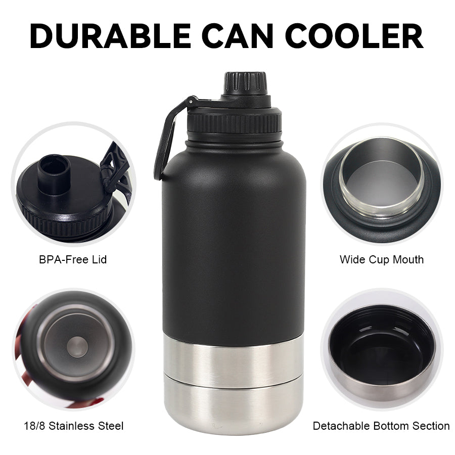Customisable 3-in-1 Dog Bottle | Water For You & Your Dog