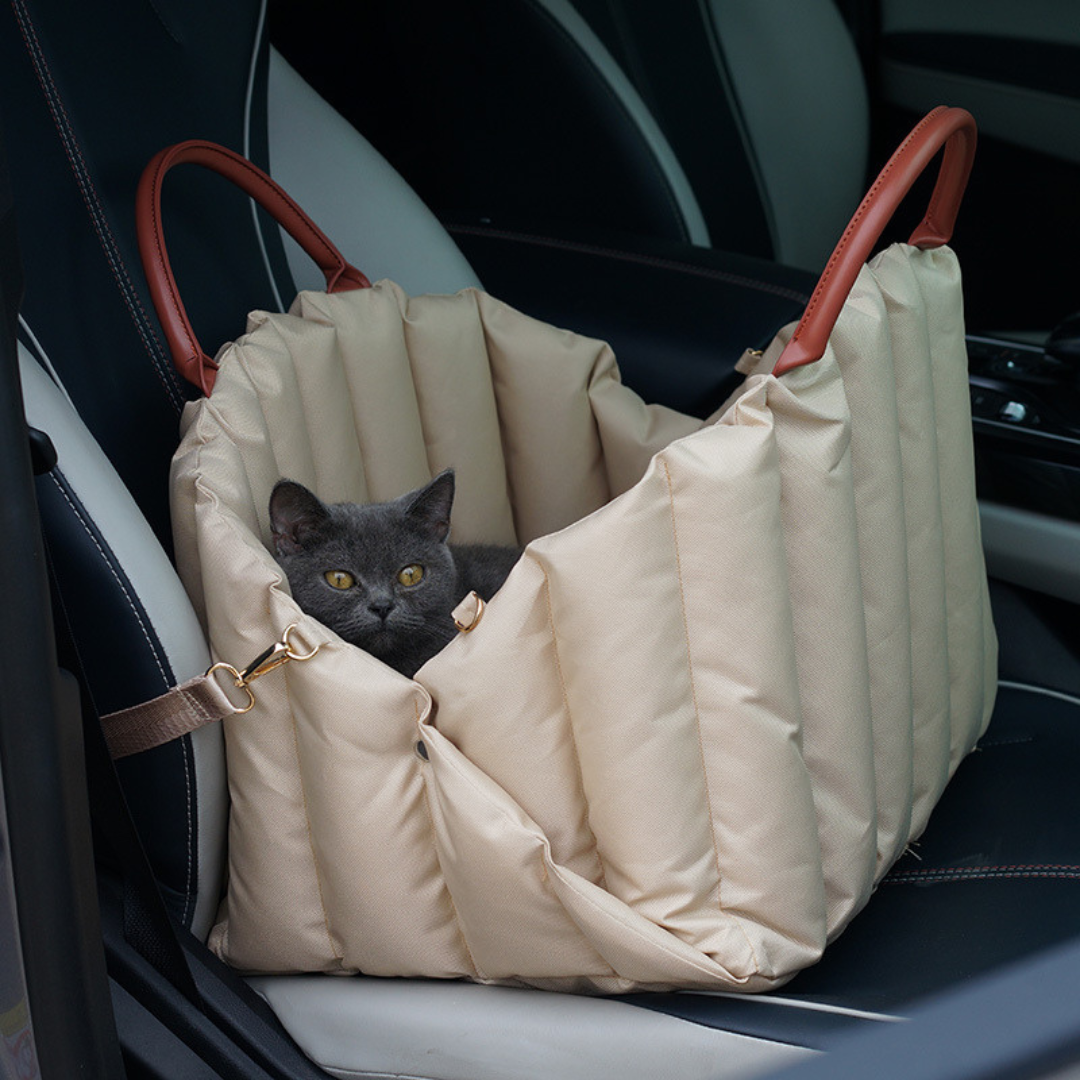 Snootkin Quilted Cat Carrier Bag & Safe Car Seat - The Paw Purrse