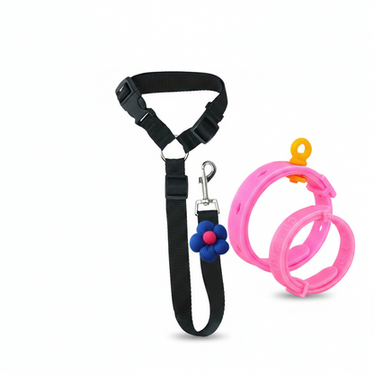 2-in-1 Dog Car Seat Belt & Walking Leash