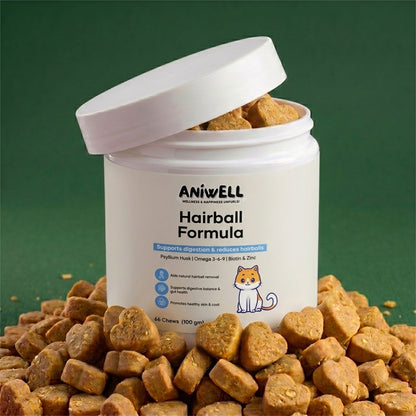Snootkin Hairball Formula – Hairball Management with Omega-3s & Biotin for Cats