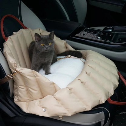 Snootkin Quilted Cat Carrier Bag & Safe Car Seat - The Paw Purrse