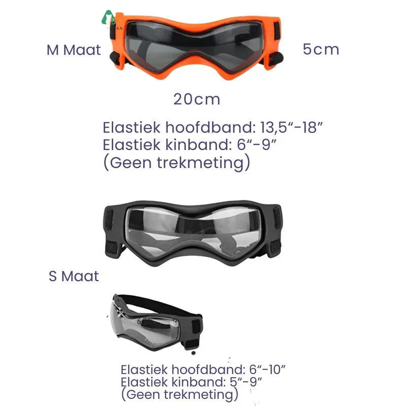 Stylish Dog Helmet with Goggles