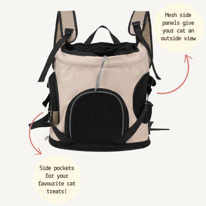 Snootkin Hands-Free Cat Travel Backpack & Front Pouch - PawPouch