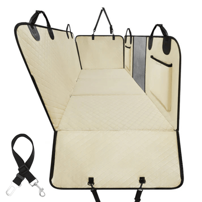 Dog Car Seat Cover — Waterproof Hammock, Hard Bottom