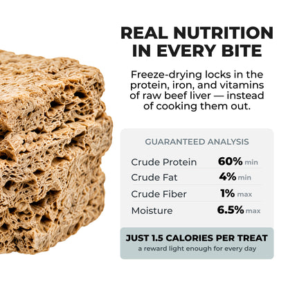 Freeze-Dried Beef Liver Dog Treats — Training