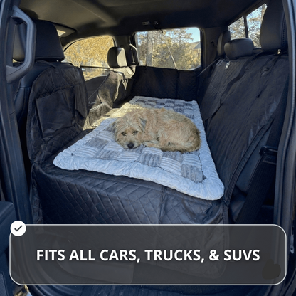 Dog Car Seat Cover — Waterproof Hammock, Hard Bottom