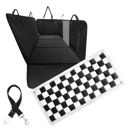 Dog Car Seat Cover — Waterproof Hammock, Hard Bottom