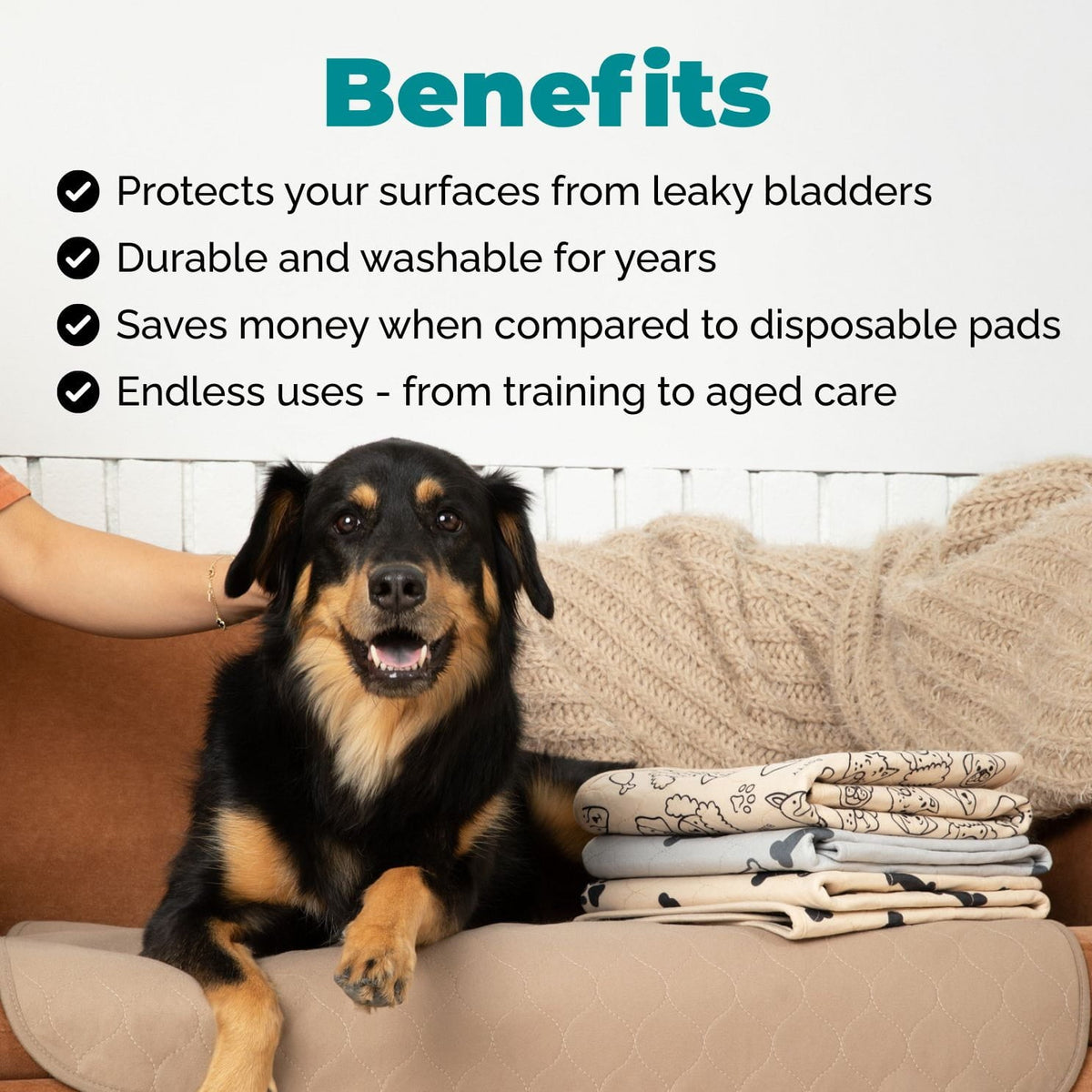 Washable Dog Pee Pads — Reusable, Leak-Proof