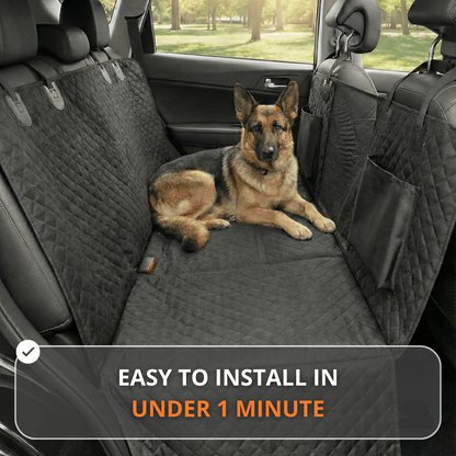 Dog Car Seat Cover — Waterproof Hammock, Hard Bottom