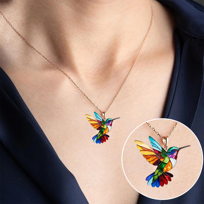 The Hummingbird Necklace — Full Colour