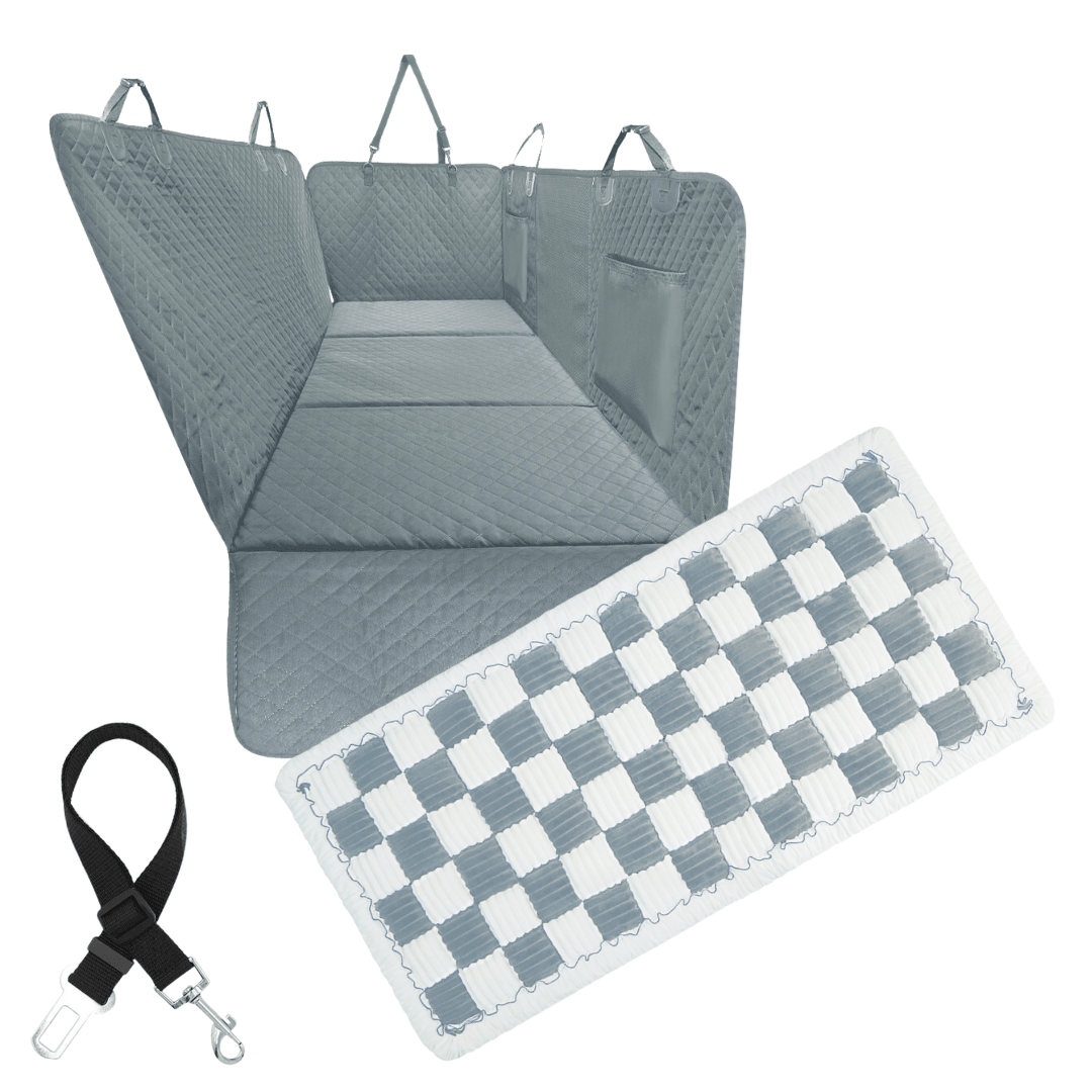 Dog Car Seat Cover — Waterproof Hammock, Hard Bottom