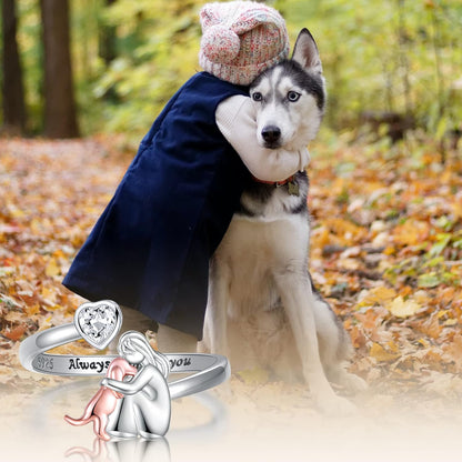 The Always Ring — 925 Silver Dog with Zirconia