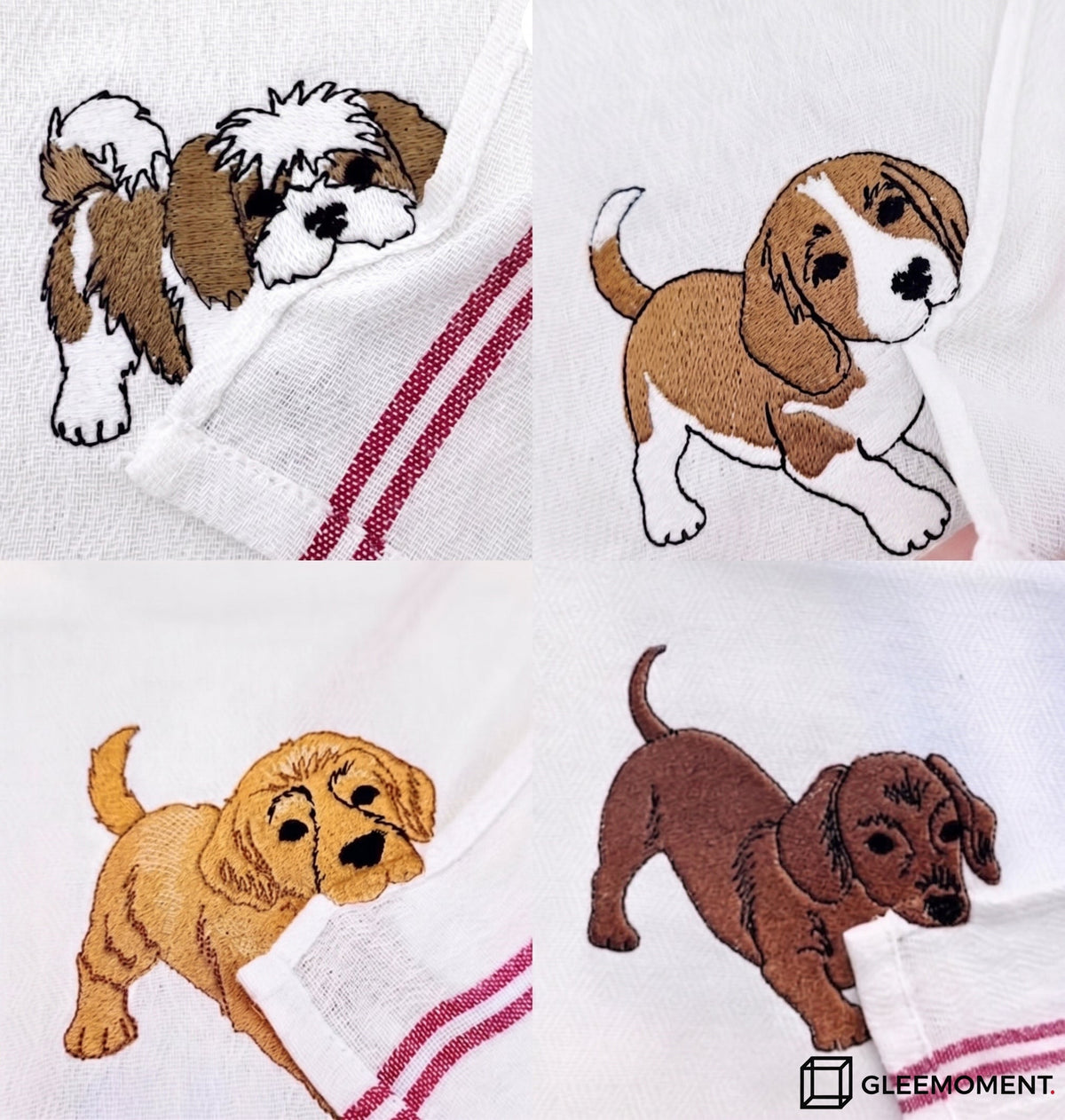 The "Biting Corner" Personalized Pet Dish Towel