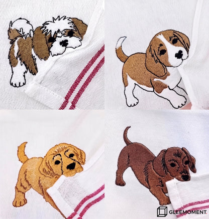 The "Biting Corner" Personalized Pet Dish Towel