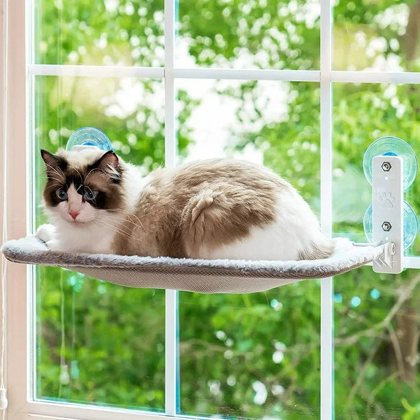 Snootkin Fold-Up SkyLounge - Suction Cup Cat Window Bed & Perch