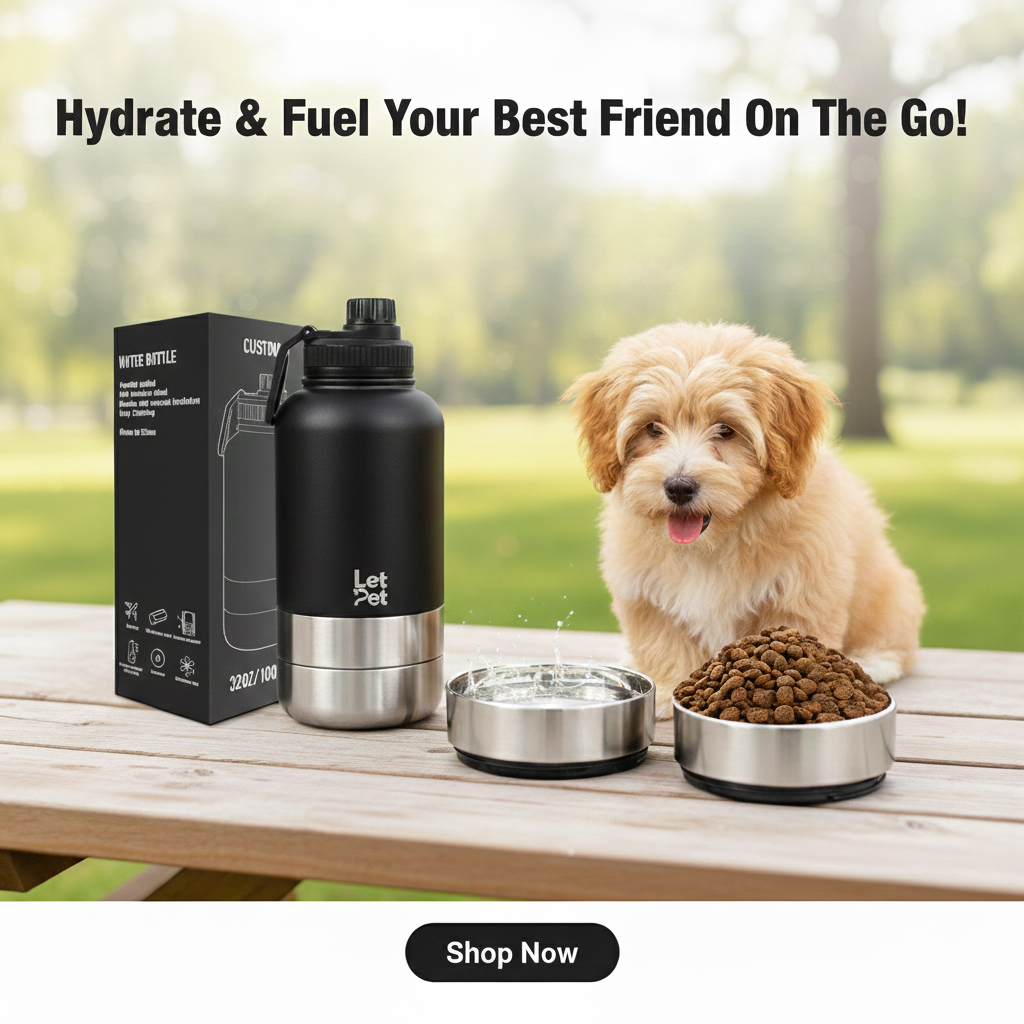 Customisable 3-in-1 Dog Bottle | Water For You & Your Dog
