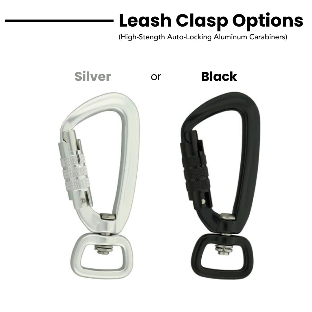 Adventure Dog Leash — Locking Carabiner Clip