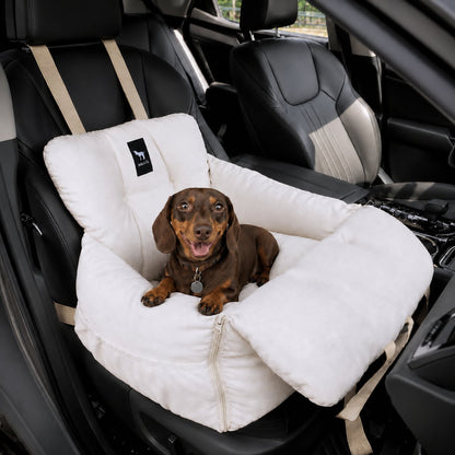 V2 Premium Dog Car Seat with Removable Covers + Luxury Cushion