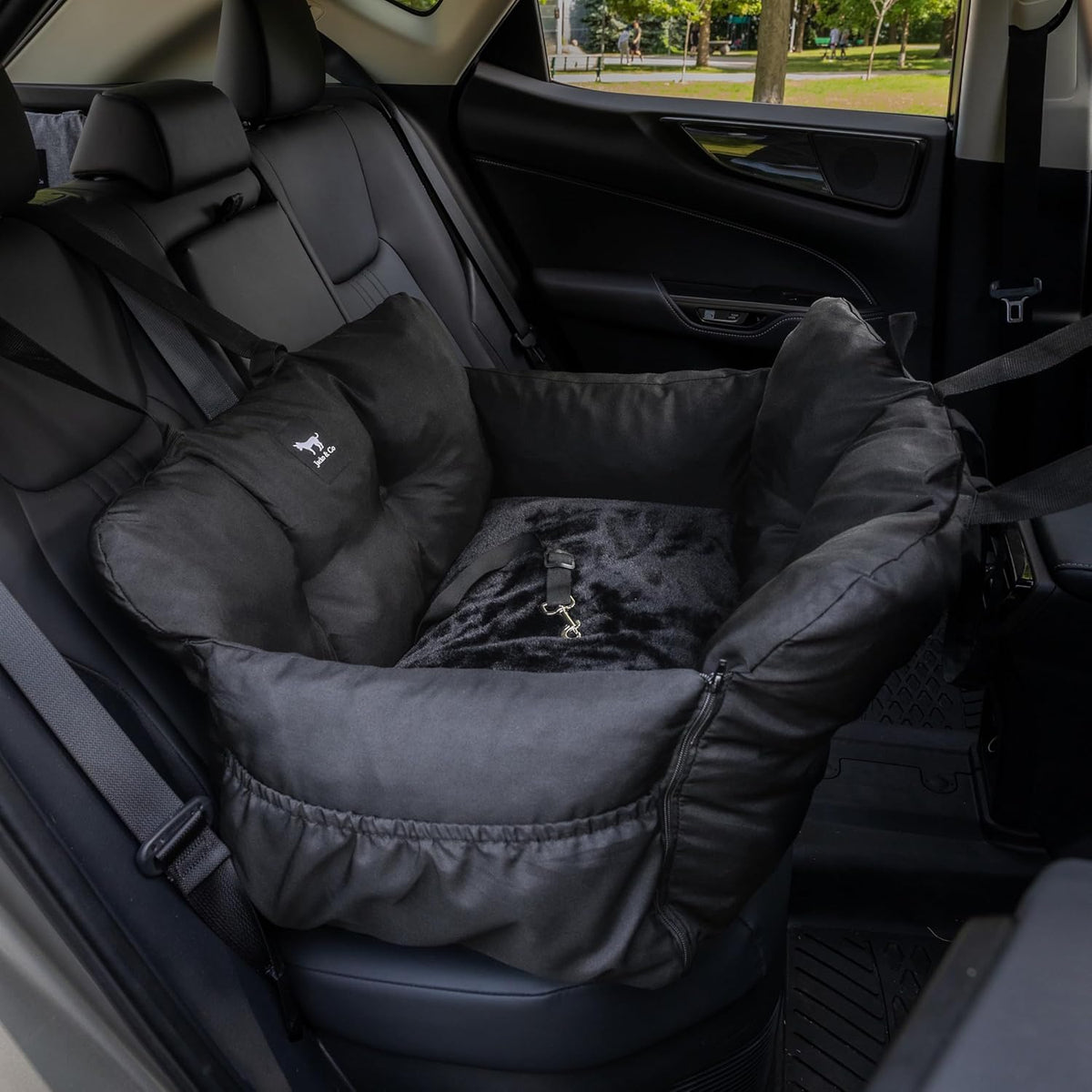 V2 Premium Dog Car Seat with Removable Covers + Luxury Cushion