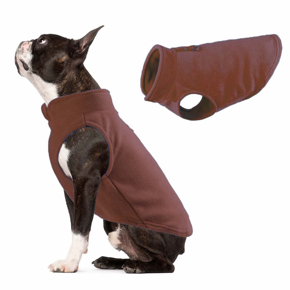 Dog Fleece Sweater with Leash Ring