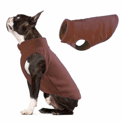 Dog Fleece Sweater with Leash Ring