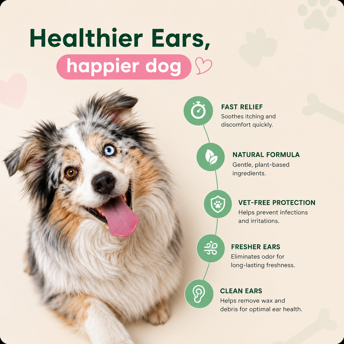 Dog Ear Cleaner Drops — Wax & Odor Relief