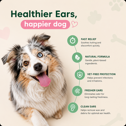 Dog Ear Cleaner Drops — Wax & Odor Relief