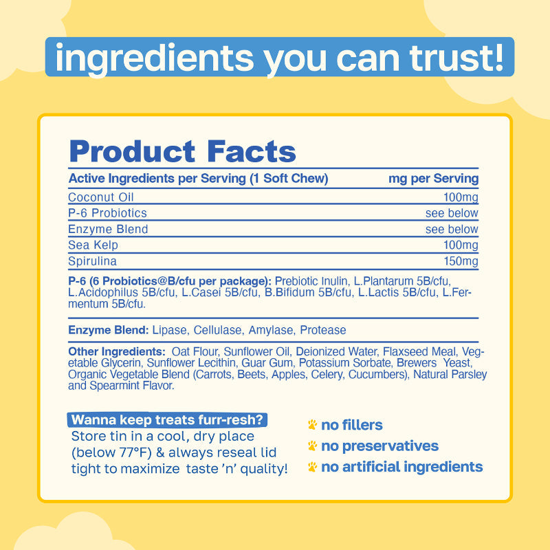 Dental Chews for Dogs — Fresh Breath & Plaque