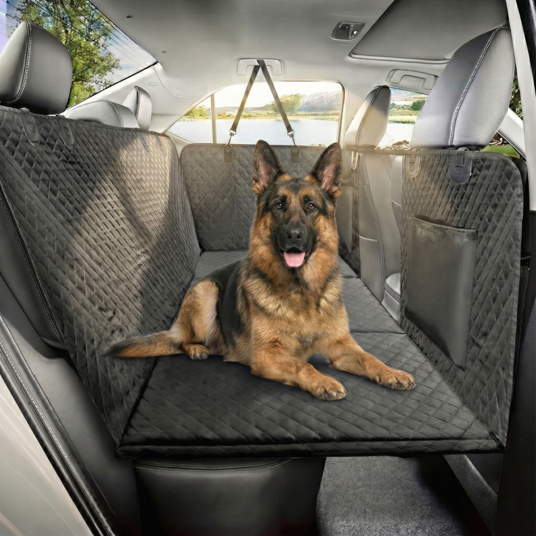 Dog Car Seat Cover — Waterproof Hammock, Hard Bottom
