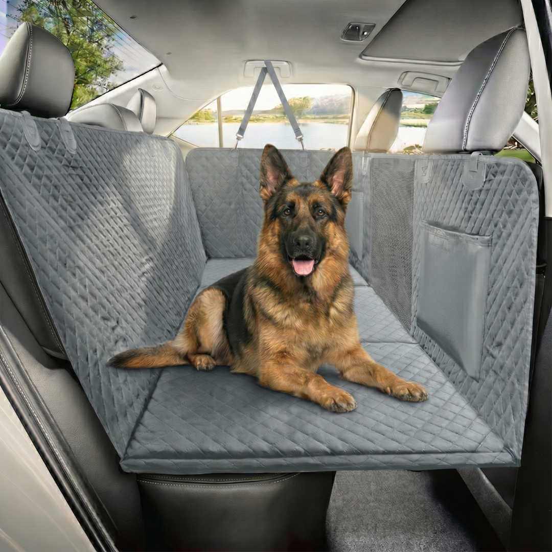 Dog Car Seat Cover — Waterproof Hammock, Hard Bottom