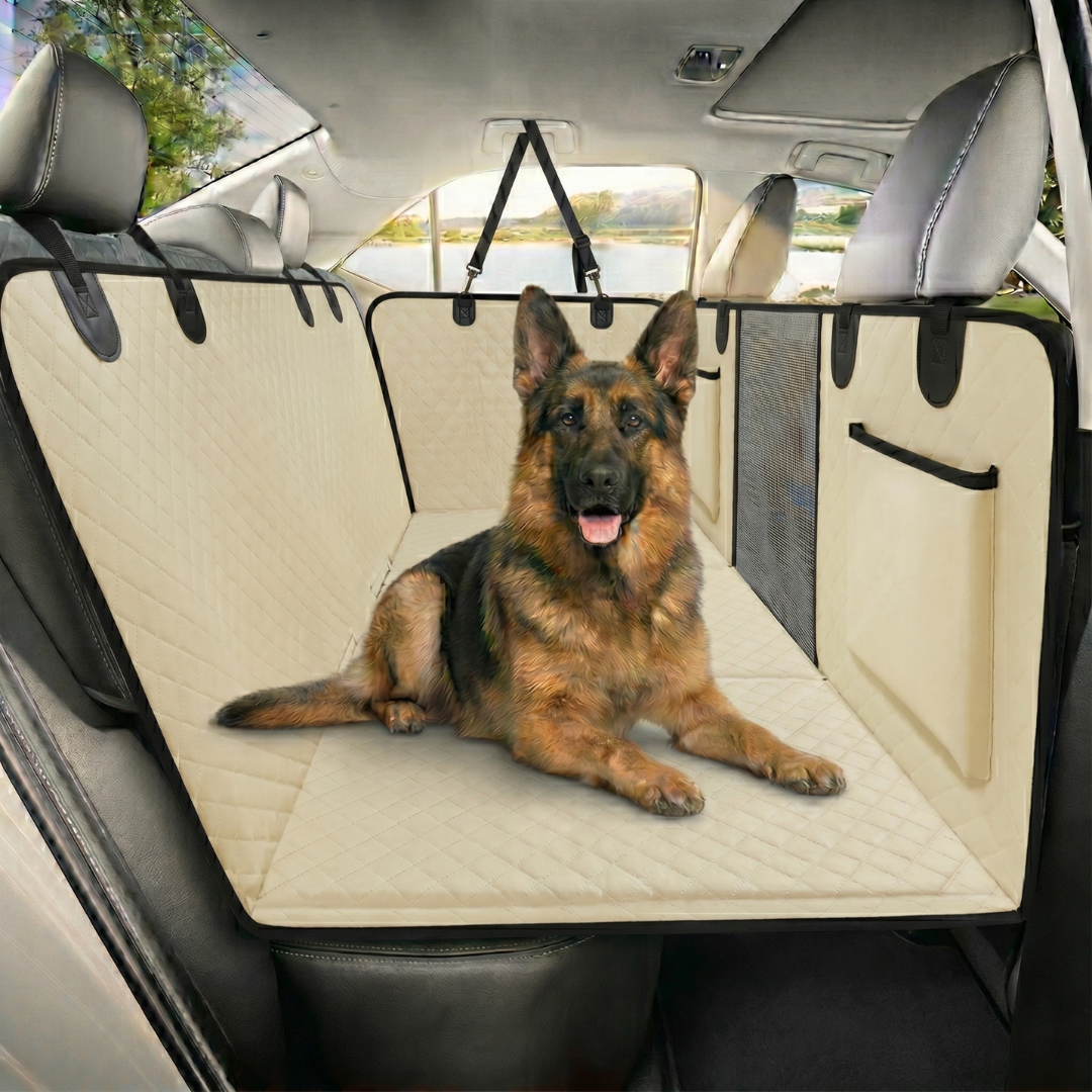 Dog Car Seat Cover — Waterproof Hammock, Hard Bottom