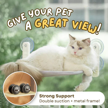 Snootkin Fold-Up SkyLounge - Suction Cup Cat Window Bed & Perch