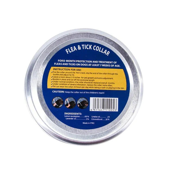 Flea & Tick Collar for Dogs & Cats — 8-Month