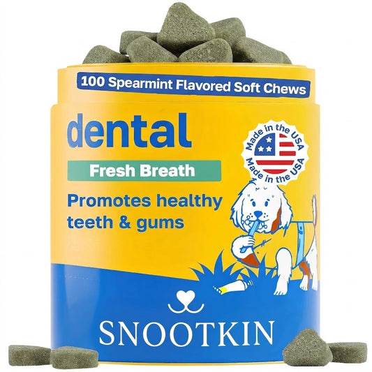 Dental Chews for Dogs — Fresh Breath & Plaque