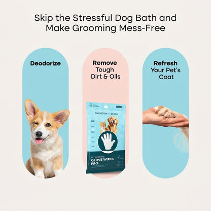 Pet Grooming Glove Wipes — No-Rinse Clean After Walks