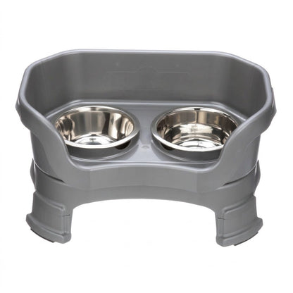 Elevated Mess-Proof Pet Feeder — Raised Double Bowl Station