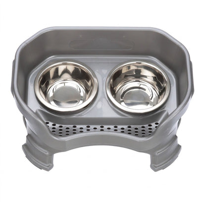Elevated Mess-Proof Pet Feeder — Raised Double Bowl Station