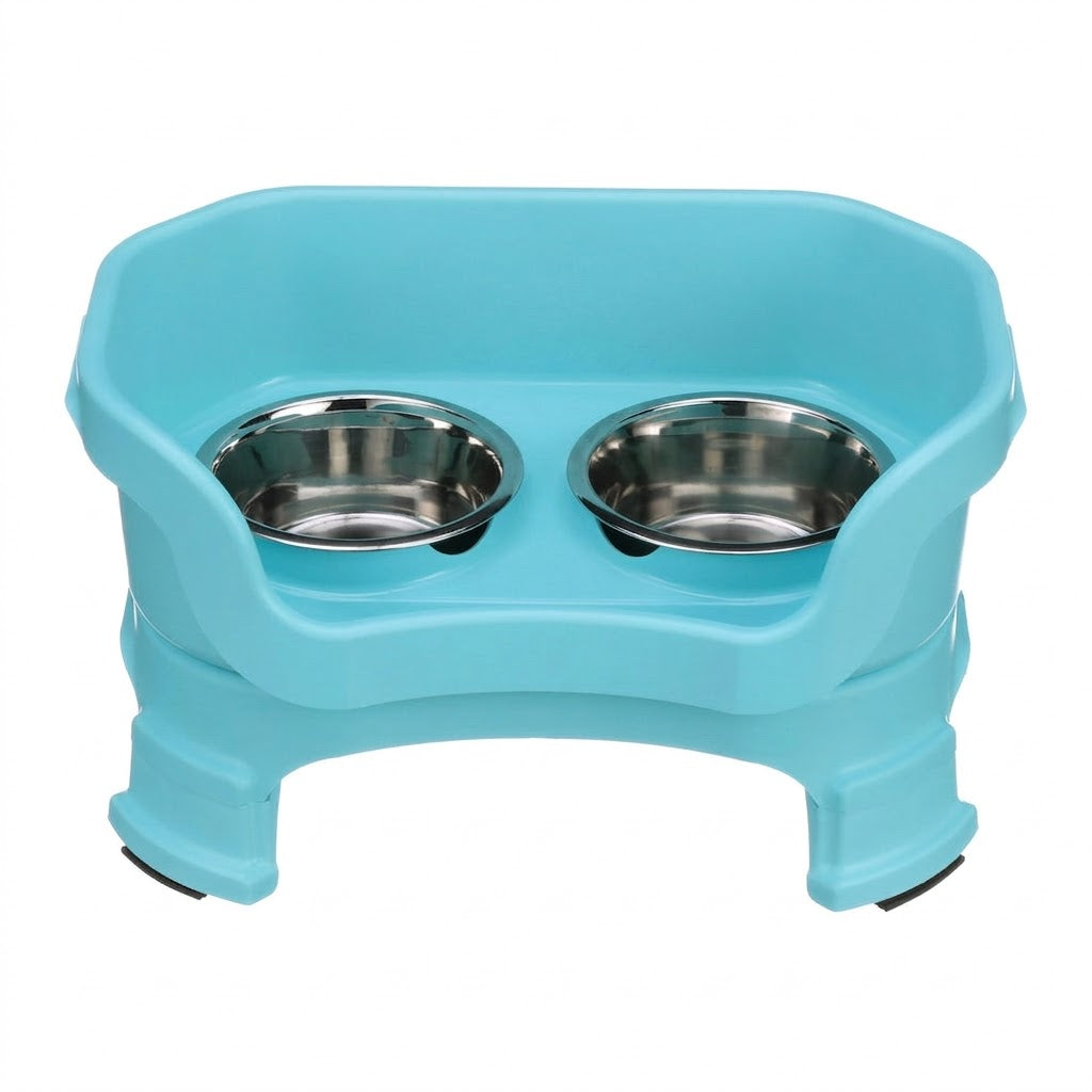 Elevated Mess-Proof Pet Feeder — Raised Double Bowl Station