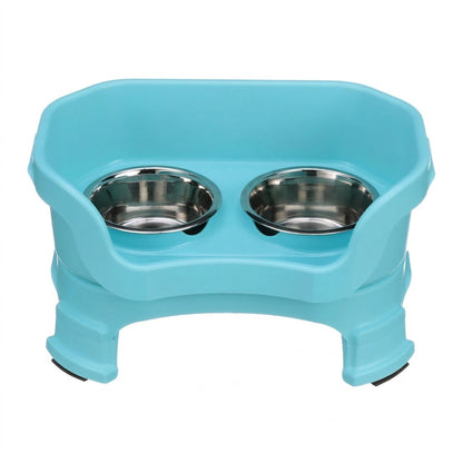 Elevated Mess-Proof Pet Feeder — Raised Double Bowl Station