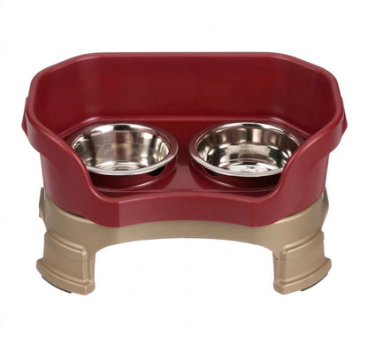 Elevated Mess-Proof Pet Feeder — Raised Double Bowl Station