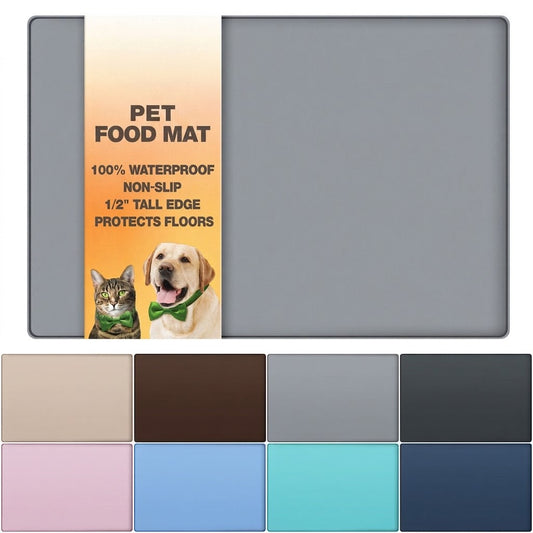 Silicone Pet Bowl Mat — Waterproof, Non-Slip Feeding Mat