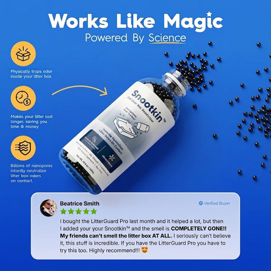 Litter Box Deodorizer — Activated Charcoal Odor Absorber
